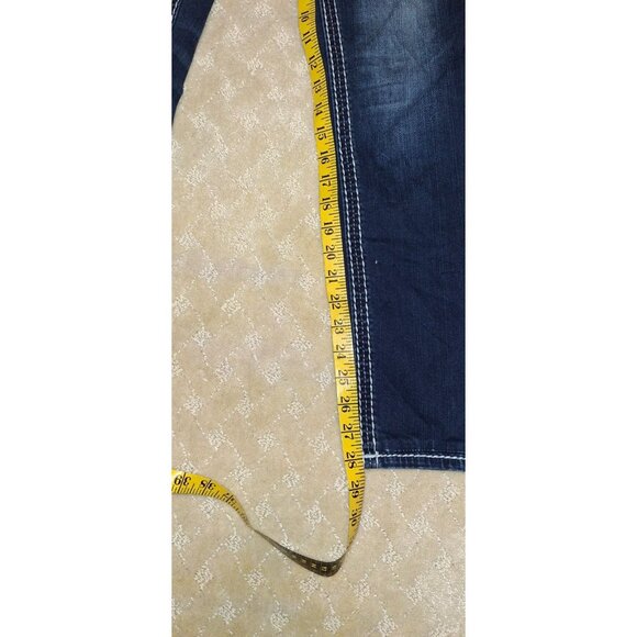 Rock Revival Jeans Women's Size 30x28 Betty Mid-Rise Straight Stretch Dark Wash - Picture 5 of 5